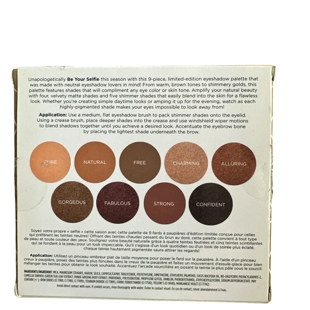 NWT | PÜR Be Your Selfie Eyeshadow Palette 9-Piece Limited-Edition Neutral Glam